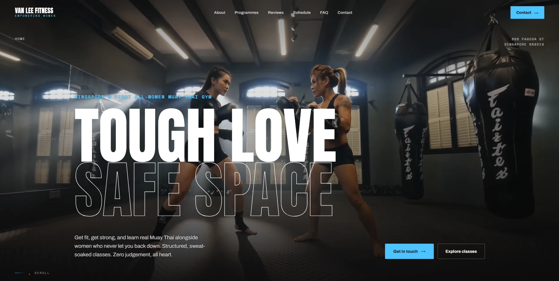 Van Lee Fitness project screenshot