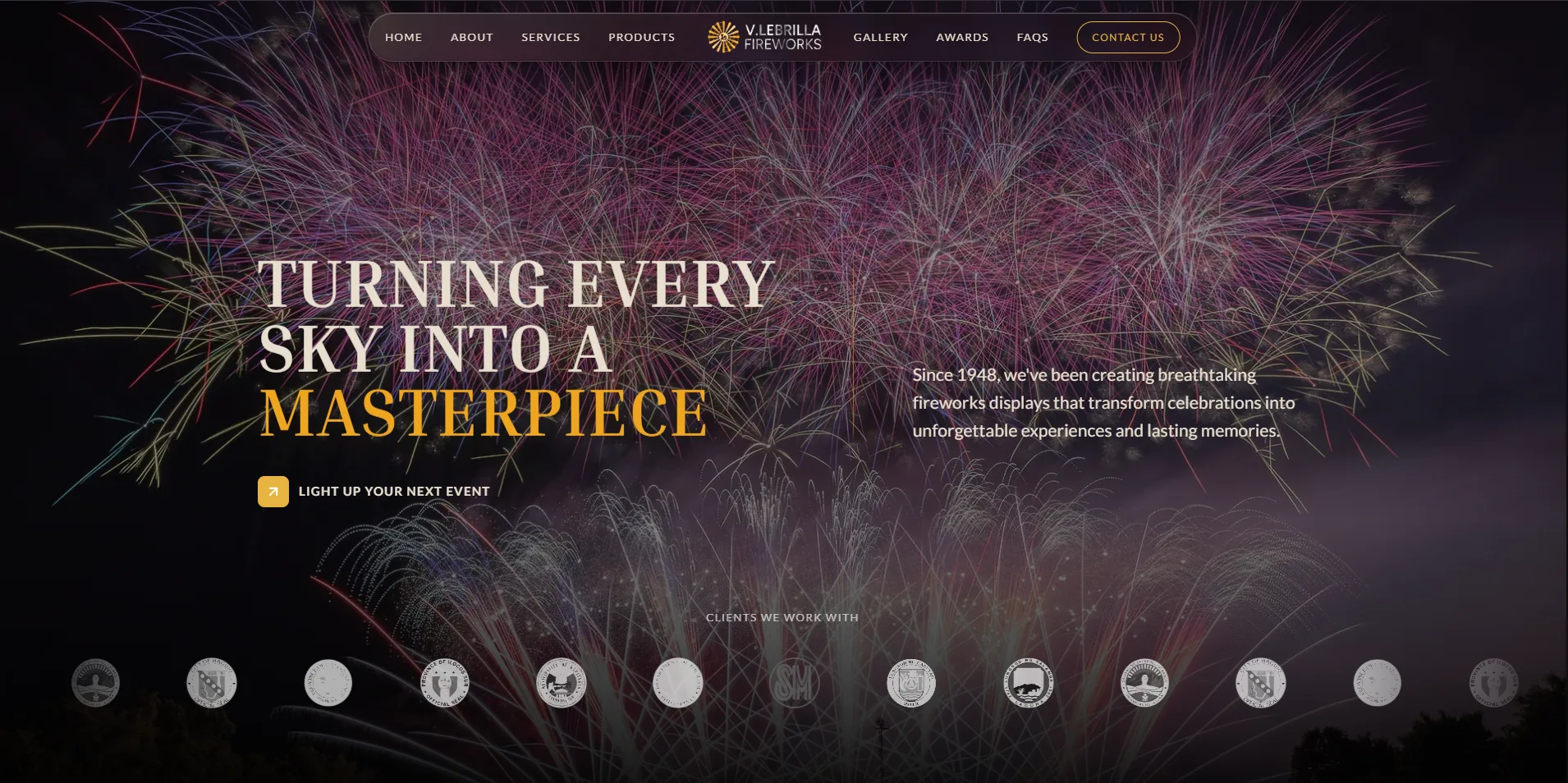 Vlebrilla Fireworks project screenshot